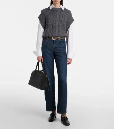 7 For All Mankind Stovepipe Straight mid-rise straight jeans | Thumbnail 2 7 For All Mankind Stovepipe Straight mid-rise straight jeans | Thumbnail 2