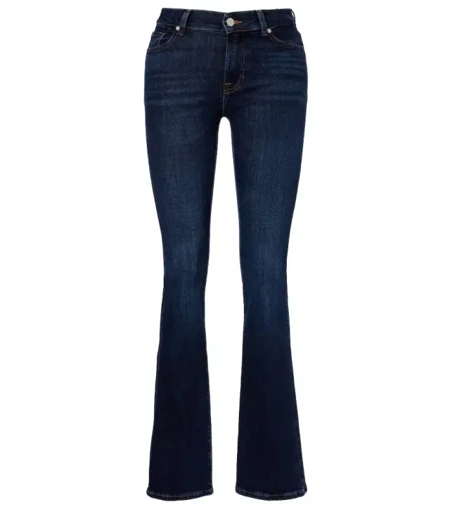 Low-rise bootcut jeans