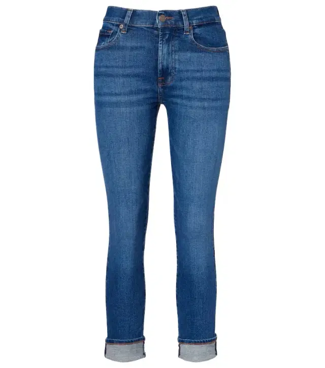 7 For All Mankind Kimmie Straight mid-rise slim jeans