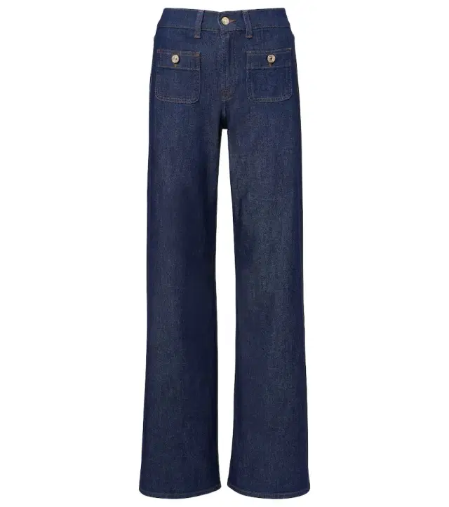 Lotta Tailorless mid-rise wide-leg jeans