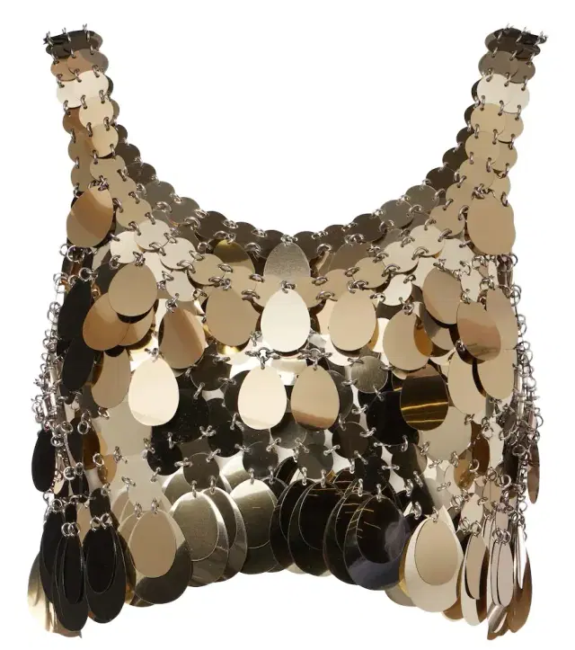 Rabanne Sequined crop top