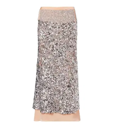 Rabanne Sequined jersey midi skirt | Thumbnail 1