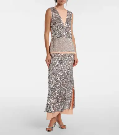 Rabanne Sequined jersey top | Thumbnail 2 Rabanne Sequined jersey top | Thumbnail 2