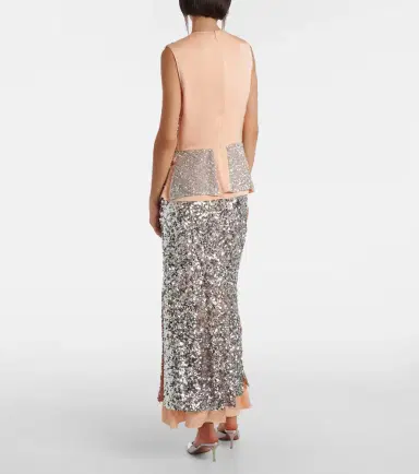 Rabanne Sequined jersey top | Thumbnail 3 Rabanne Sequined jersey top | Thumbnail 3