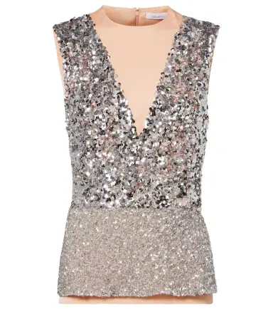 Rabanne Sequined jersey top | Thumbnail 1 Rabanne Sequined jersey top | Thumbnail 1