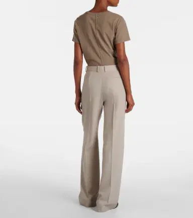 The Row Virgil wool gabardine straight pants | Thumbnail 4 The Row Virgil wool gabardine straight pants | Thumbnail 4