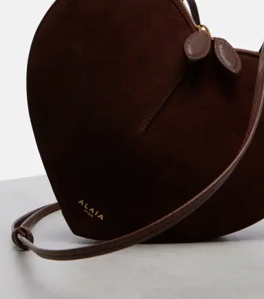 Alaïa Alaïa Le Caur Small leather and suede shoulder bag | Thumbnail 2