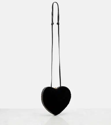Alaïa Alaïa Le Coeur Small shearling crossbody bag | Thumbnail 2 Alaïa Alaïa Le Coeur Small shearling crossbody bag | Thumbnail 2
