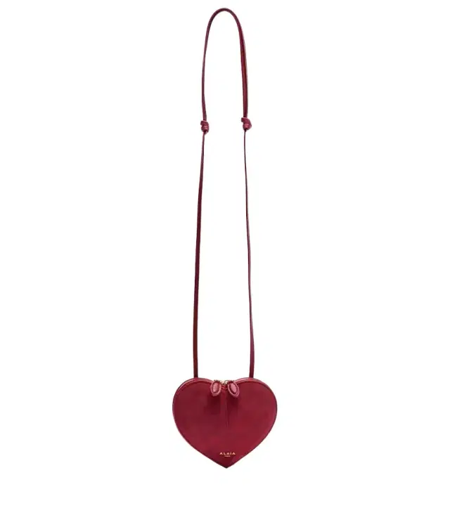 Alaia Alaïa Le Caur leather and suede crossbody bag