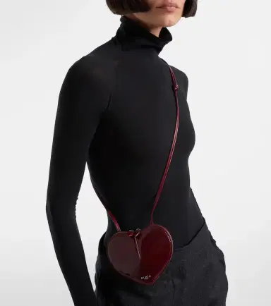 Alaïa Alaïa Le Caur Small patent leather crossbody bag | Thumbnail 5