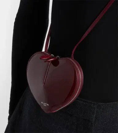 Alaïa Alaïa Le Caur Small patent leather crossbody bag | Thumbnail 6