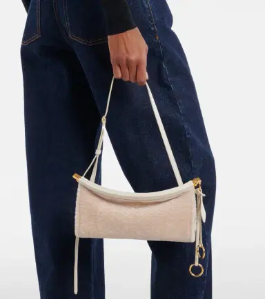 Alaïa Alaïa Le Click East West Small shearling shoulder bag | Thumbnail 5 Alaïa Alaïa Le Click East West Small shearling shoulder bag | Thumbnail 5