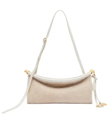 Alaïa Alaïa Le Click East West Small shearling shoulder bag | Thumbnail 1 Alaïa Alaïa Le Click East West Small shearling shoulder bag | Thumbnail 1