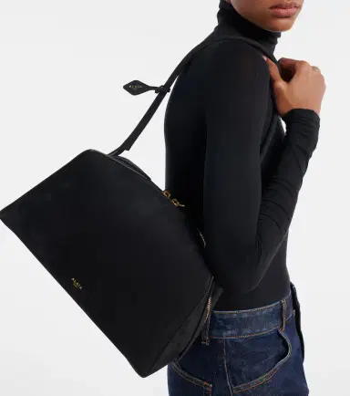 Alaïa Alaïa Le Bouledogue Medium suede shoulder bag | Thumbnail 5