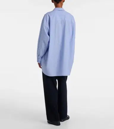 The Row Luka striped cotton poplin shirt | Thumbnail 3 The Row Luka striped cotton poplin shirt | Thumbnail 3