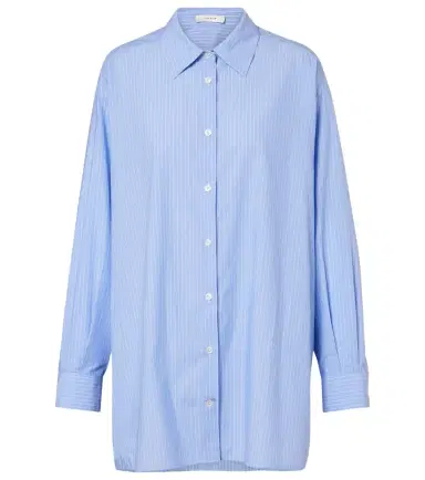 The Row Luka striped cotton poplin shirt | Thumbnail 1 The Row Luka striped cotton poplin shirt | Thumbnail 1