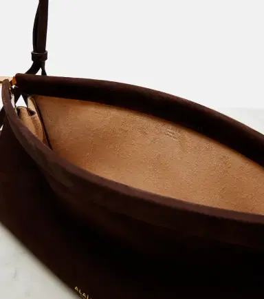 Alaïa Alaïa Le Click East West Medium suede shoulder bag | Thumbnail 2