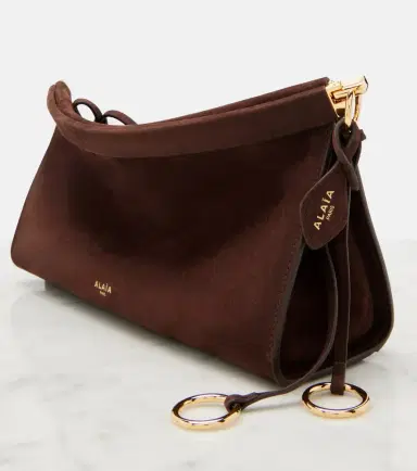 Alaïa Alaïa Le Click East West Medium suede shoulder bag | Thumbnail 3