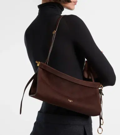 Alaïa Alaïa Le Click East West Medium suede shoulder bag | Thumbnail 6