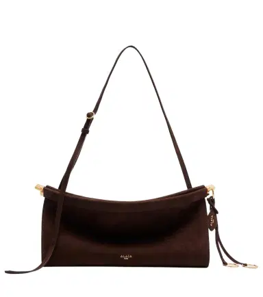 Alaïa Alaïa Le Click East West Medium suede shoulder bag | Thumbnail 1