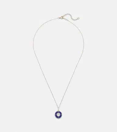 Mateo 14kt gold pendant necklace with lapis lazuli and diamonds | Thumbnail 1 Mateo 14kt gold pendant necklace with lapis lazuli and diamonds | Thumbnail 1