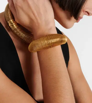 Alaïa Alaïa Logo cuff bracelet | Thumbnail 4