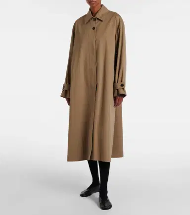 The Row Lolana cotton gabardine coat | Thumbnail 3 The Row Lolana cotton gabardine coat | Thumbnail 3