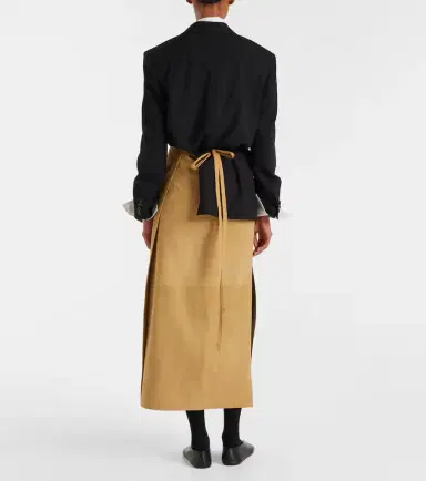 The Row Danas suede wrap skirt | Thumbnail 2