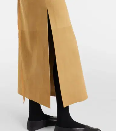The Row Danas suede wrap skirt | Thumbnail 4