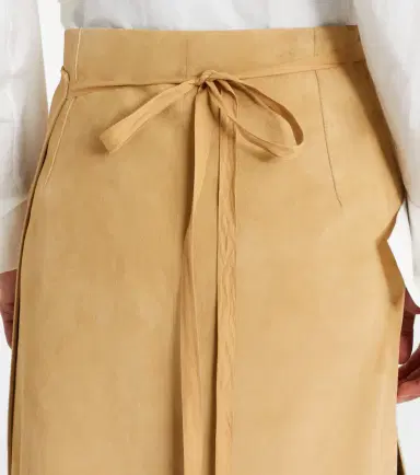 The Row Danas suede wrap skirt | Thumbnail 6