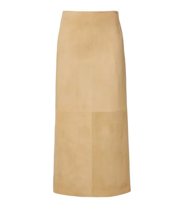 Danas suede wrap skirt