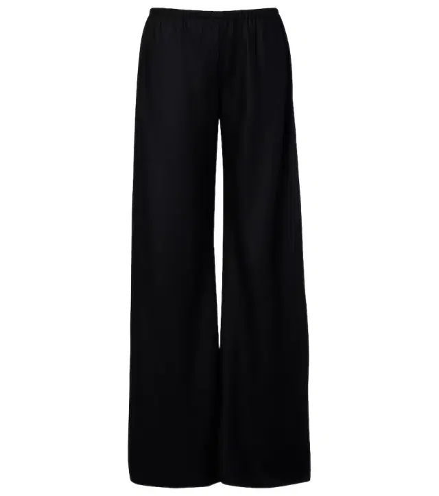 The Row Gala virgin wool flannel wide-leg pants