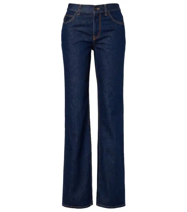 Carlyl mid-rise straight jeans
