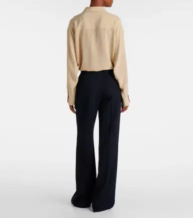 The Row Virgil wool gabardine wide-leg pants | Thumbnail 2 The Row Virgil wool gabardine wide-leg pants | Thumbnail 2