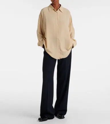 The Row Virgil wool gabardine wide-leg pants | Thumbnail 6 The Row Virgil wool gabardine wide-leg pants | Thumbnail 6