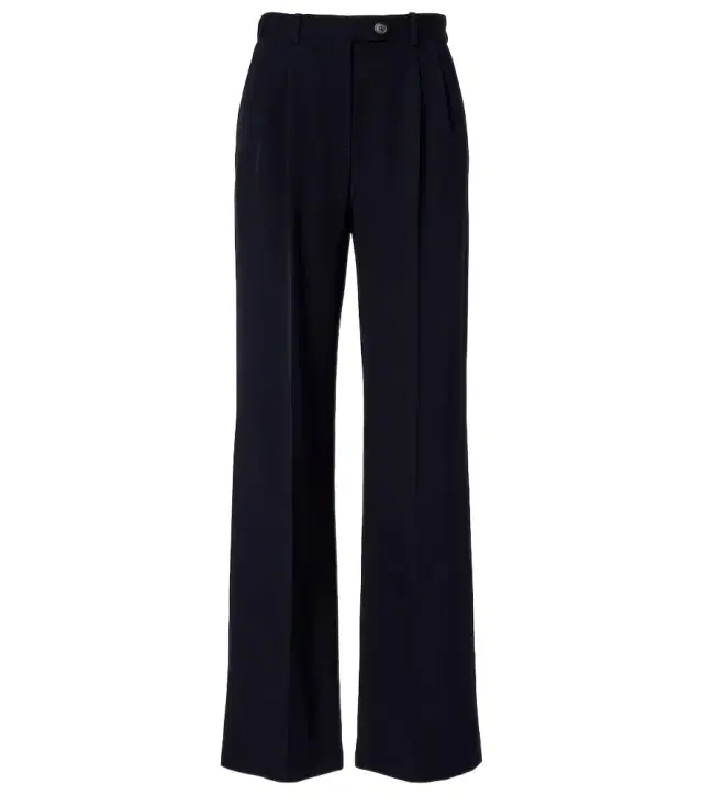 The Row Virgil wool gabardine wide-leg pants