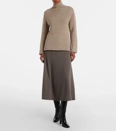 The Row Masini cashmere midi skirt | Thumbnail 2
