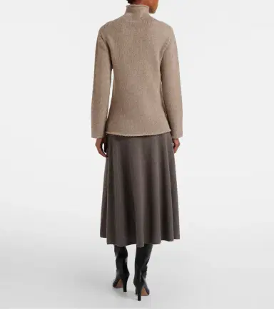 The Row Masini cashmere midi skirt | Thumbnail 4
