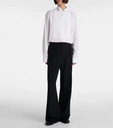 The Row Felicita wool twill wide-leg pants | Thumbnail 3 The Row Felicita wool twill wide-leg pants | Thumbnail 3