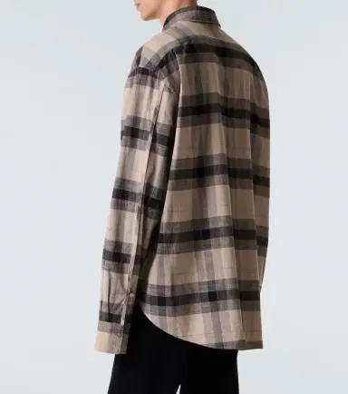 Calvin Klein Collection Tyson checked cotton shirt | Thumbnail 3