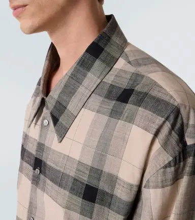 Calvin Klein Collection Tyson checked cotton shirt | Thumbnail 6