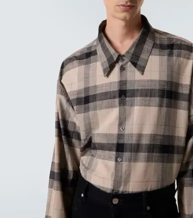 Calvin Klein Collection Tyson checked cotton shirt | Thumbnail 7