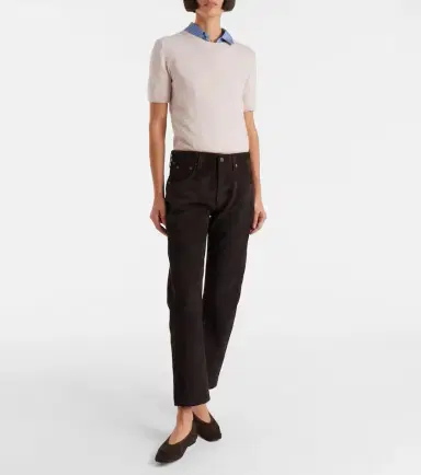 Citizens of Humanity Winslow mid-rise suede straight-leg pants | Thumbnail 4 Citizens of Humanity Winslow mid-rise suede straight-leg pants | Thumbnail 4