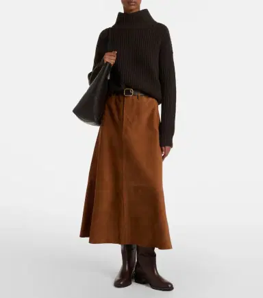 Citizens of Humanity Cassia suede midi skirt | Thumbnail 4 Citizens of Humanity Cassia suede midi skirt | Thumbnail 4