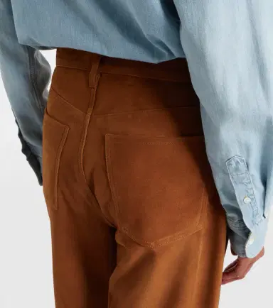 Citizens of Humanity Miro mid-rise suede straight-leg pants | Thumbnail 3 Citizens of Humanity Miro mid-rise suede straight-leg pants | Thumbnail 3