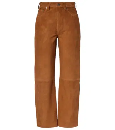 Citizens of Humanity Miro mid-rise suede straight-leg pants | Thumbnail 1 Citizens of Humanity Miro mid-rise suede straight-leg pants | Thumbnail 1