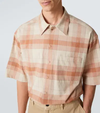 Calvin Klein Collection Tommy checked oversized cotton bowling shirt | Thumbnail 3 Calvin Klein Collection Tommy checked oversized cotton bowling shirt | Thumbnail 3