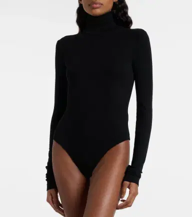 AGOLDE Wilma jersey turtleneck bodysuit | Thumbnail 6