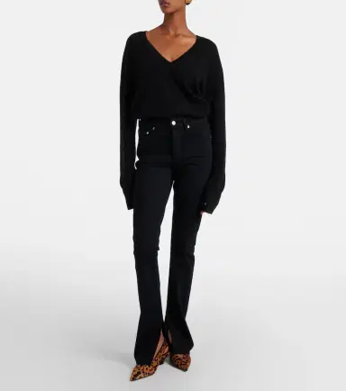 AGOLDE Ingram Split high-rise waist skinny jeans | Thumbnail 3