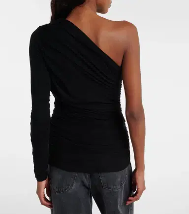 AGOLDE Annette asymmetrical ruched top | Thumbnail 2